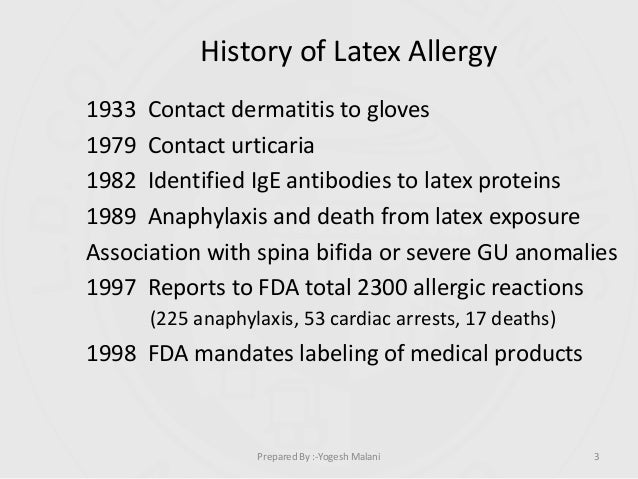 latex allergy training Latex allergy training